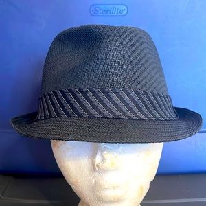 Black Fedora with Grey and Black Accents